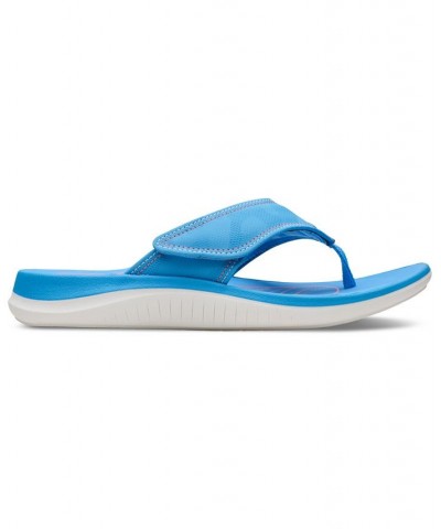 Women's Cloudsteppers Glide Post Comfort Sandals Blue $34.45 Shoes