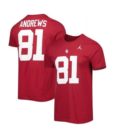 Men's Brand Mark Andrews Crimson Oklahoma Sooners Alumni Name and Number Team T-shirt $23.99 T-Shirts