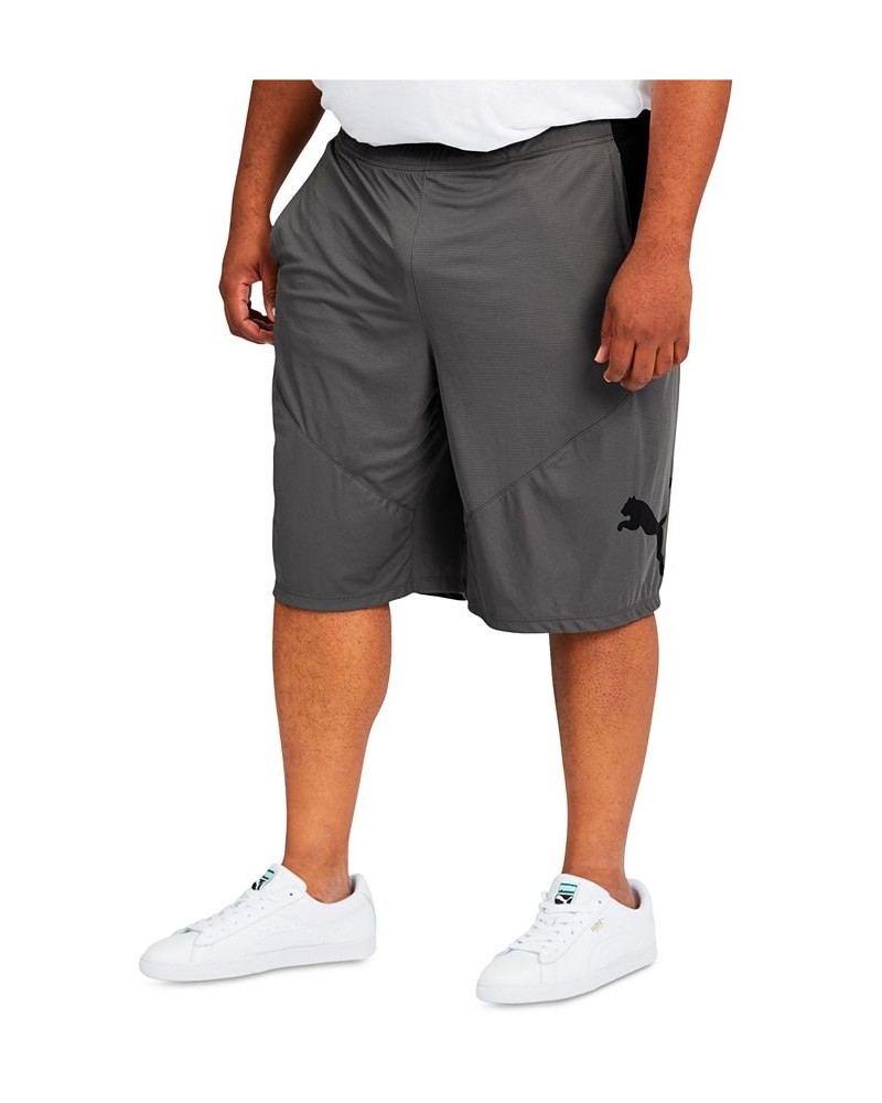 Big & Tall Men's 10" Training Cat Shorts Gray $14.30 Shorts