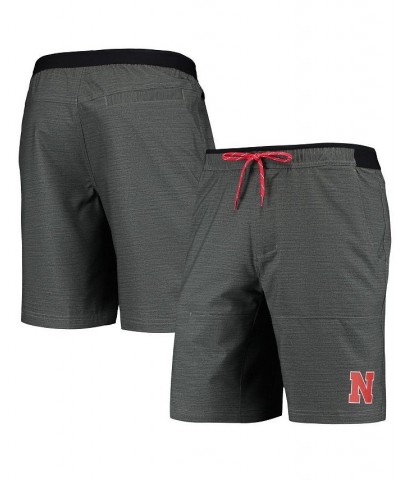 Men's Gray Nebraska Huskers Twisted Creek Omni-Shield Shorts $33.60 Shorts