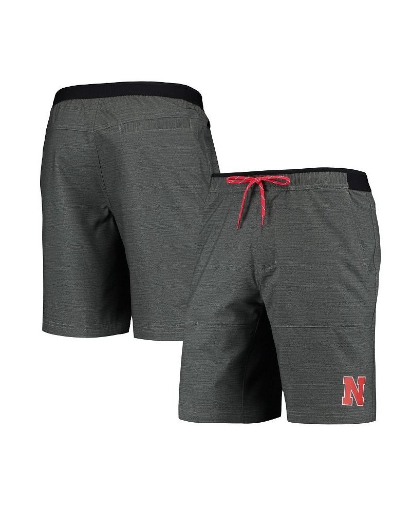 Men's Gray Nebraska Huskers Twisted Creek Omni-Shield Shorts $33.60 Shorts