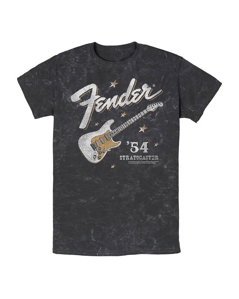 Men's Fender Western Stratocaster Short Sleeve Mineral Wash T-shirt Black $19.24 T-Shirts