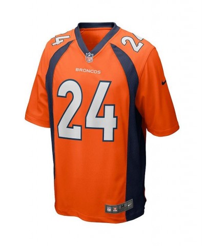 Men's Champ Bailey Orange Denver Broncos Game Retired Player Jersey $43.40 Jersey