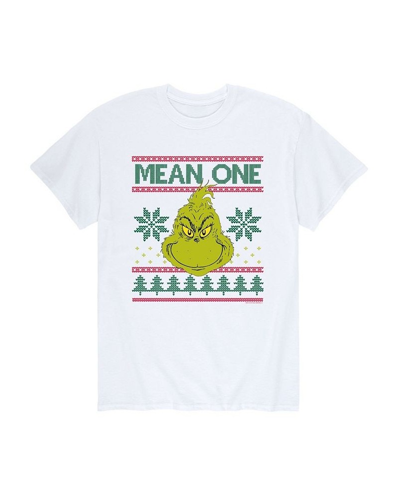 Men's Dr. Seuss The Grinch Mean One T-shirt White $19.24 T-Shirts