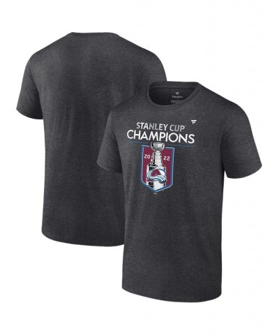 Branded Men's Heather Charcoal Colorado Avalanche 2022 Stanley Cup Champions Locker Room T-Shirt $19.80 T-Shirts