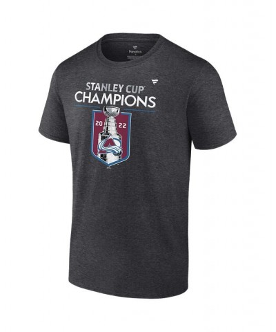 Branded Men's Heather Charcoal Colorado Avalanche 2022 Stanley Cup Champions Locker Room T-Shirt $19.80 T-Shirts