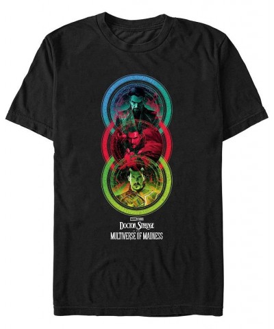 Men's Likeness Doctor Strange Movie 2 Strange Circles Short Sleeve T-shirt Black $17.84 T-Shirts