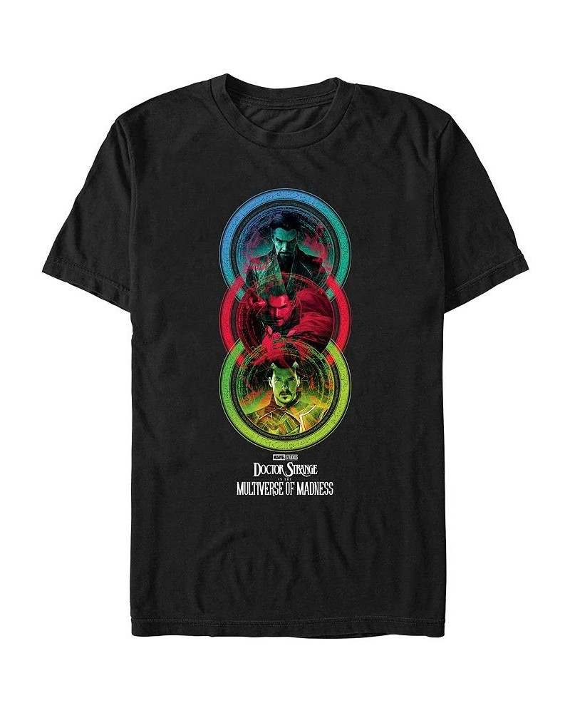 Men's Likeness Doctor Strange Movie 2 Strange Circles Short Sleeve T-shirt Black $17.84 T-Shirts