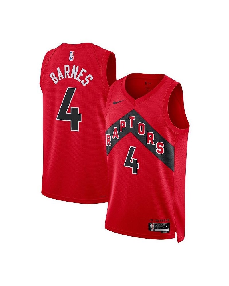 Men's and Women's Scottie Barnes Red Toronto Raptors 2022/23 Swingman Jersey - Icon Edition $45.00 Jersey