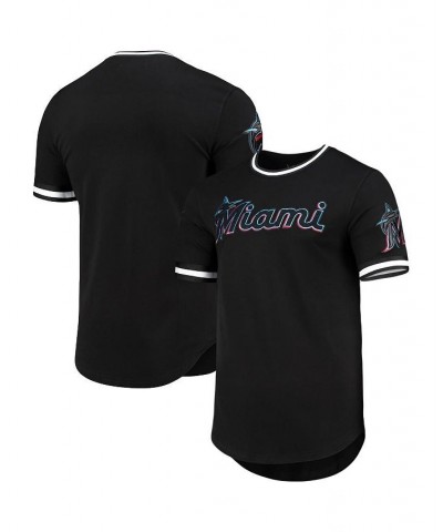 Men's Black Miami Marlins Team T-shirt $46.74 T-Shirts