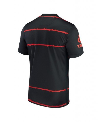 Men's Black Portland Thorns Fc 2021/22 Away Replica Jersey $36.08 Jersey