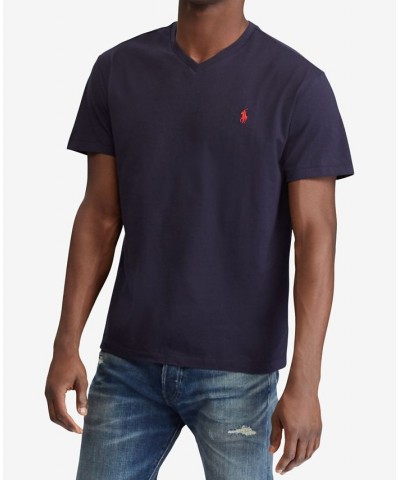 Men's Classic-Fit V Neck T-Shirt Blue $26.65 T-Shirts