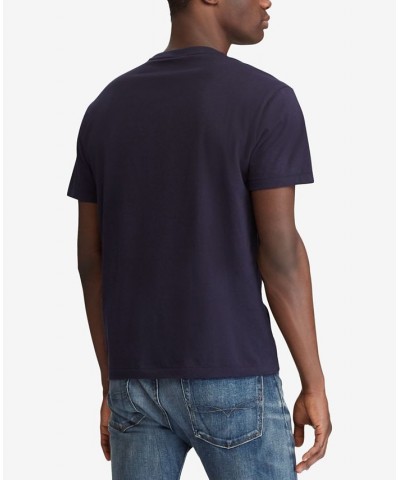 Men's Classic-Fit V Neck T-Shirt Blue $26.65 T-Shirts