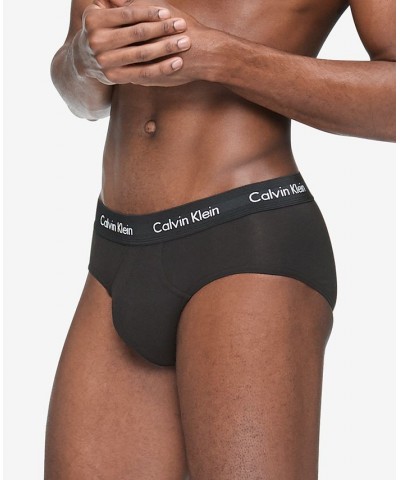 Men's Cotton Stretch Hip Briefs 5-Pack Black $31.74 Underwear