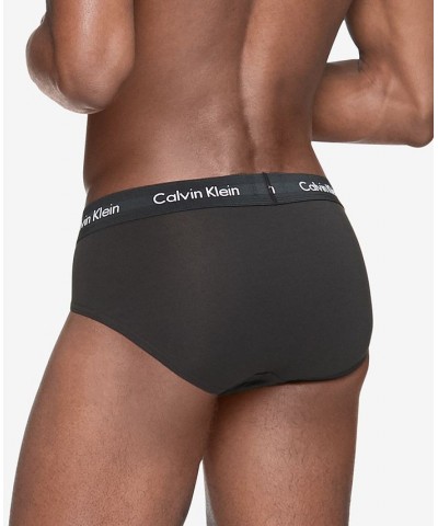 Men's Cotton Stretch Hip Briefs 5-Pack Black $31.74 Underwear