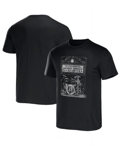 Men's NFL x Darius Rucker Collection by Black Cincinnati Bengals Band T-shirt $19.88 T-Shirts