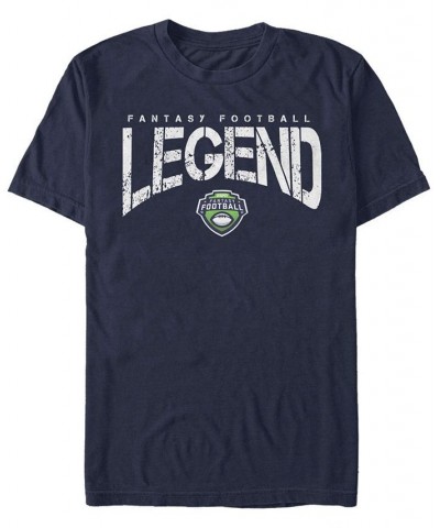 Men's Fantasy Legend Short Sleeve Crew T-shirt Blue $20.99 T-Shirts