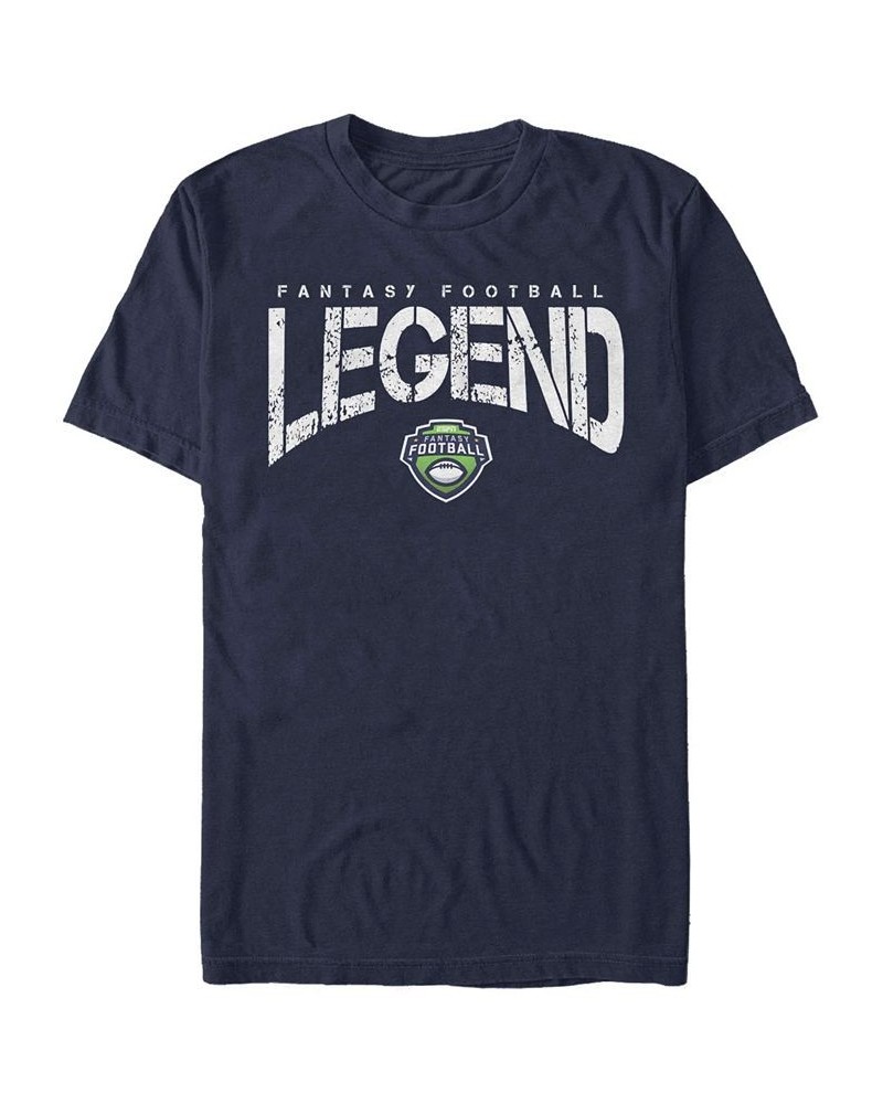 Men's Fantasy Legend Short Sleeve Crew T-shirt Blue $20.99 T-Shirts