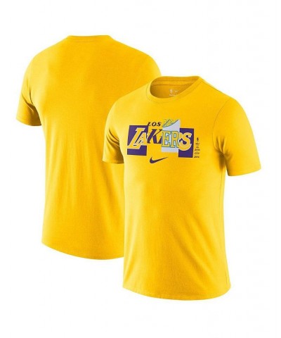 Men's Gold Los Angeles Lakers 2021/22 City Edition Essential Wordmark Collage T-shirt $19.07 T-Shirts