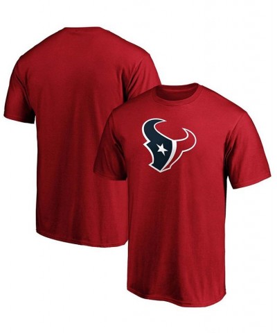 Men's Red Houston Texans Primary Logo Team T-shirt $14.26 T-Shirts