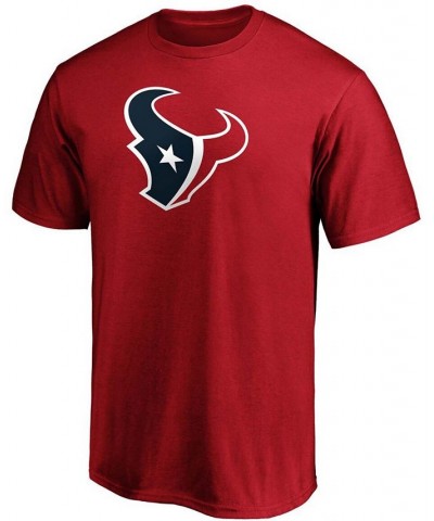 Men's Red Houston Texans Primary Logo Team T-shirt $14.26 T-Shirts