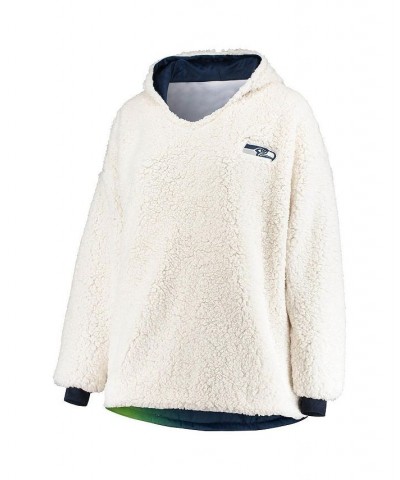 Men's and Women's College Navy Seattle Seahawks Reversible Sherpa Hoodeez $37.22 Sweatshirt