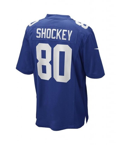 Men's Jeremy Shockey Royal New York Giants Game Retired Player Jersey $39.59 Jersey