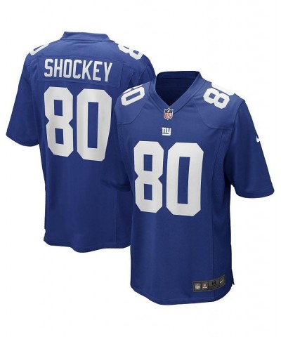 Men's Jeremy Shockey Royal New York Giants Game Retired Player Jersey $39.59 Jersey