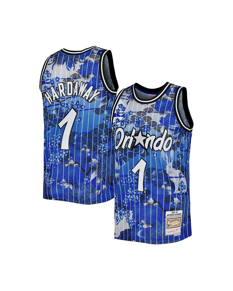 Men's Penny Hardaway Blue Orlando Magic Hardwood Classics Lunar New Year Swingman Jersey $52.92 Jersey