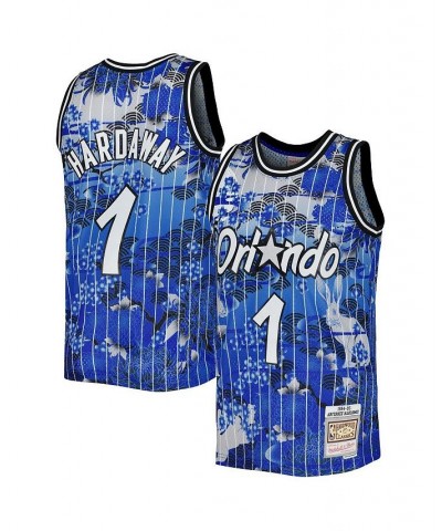 Men's Penny Hardaway Blue Orlando Magic Hardwood Classics Lunar New Year Swingman Jersey $52.92 Jersey