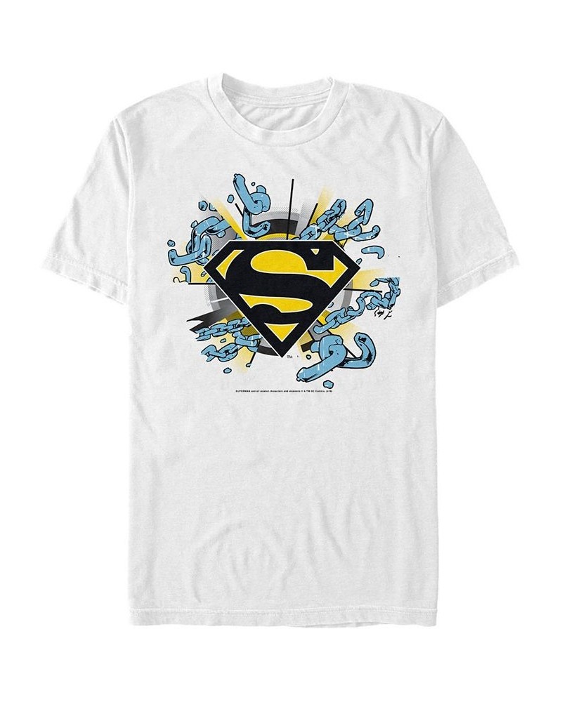 DC Men's Superman Break The Chains Logo Short Sleeve T-Shirt $14.70 T-Shirts