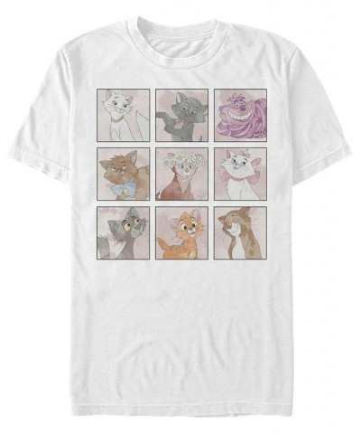 Men's Disney Kitties Short Sleeve Crew T-shirt White $17.15 T-Shirts