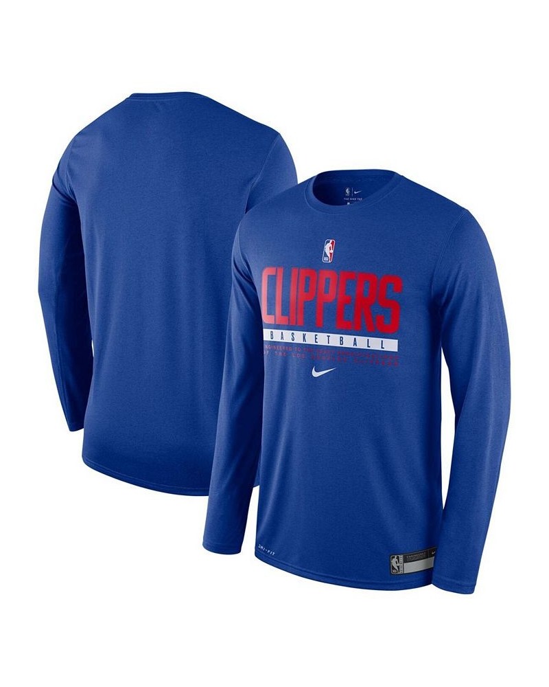 Men's LA Clippers Essential Practice Legend Performance Long Sleeve T-Shirt $25.99 T-Shirts