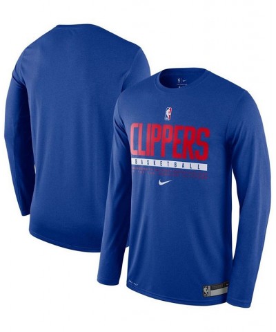 Men's LA Clippers Essential Practice Legend Performance Long Sleeve T-Shirt $25.99 T-Shirts