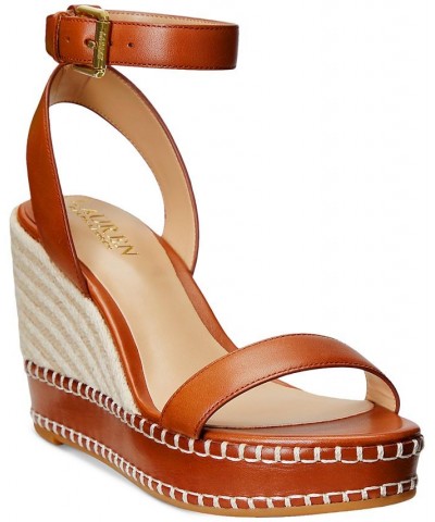 Women's Hilarie Ankle-Strap Espadrille Platform Wedge Sandals PD03 $57.35 Shoes