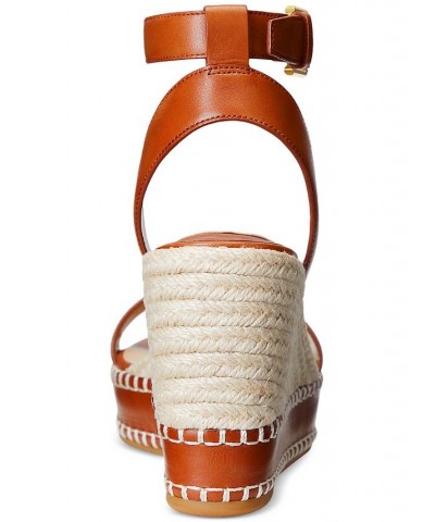 Women's Hilarie Ankle-Strap Espadrille Platform Wedge Sandals PD03 $57.35 Shoes