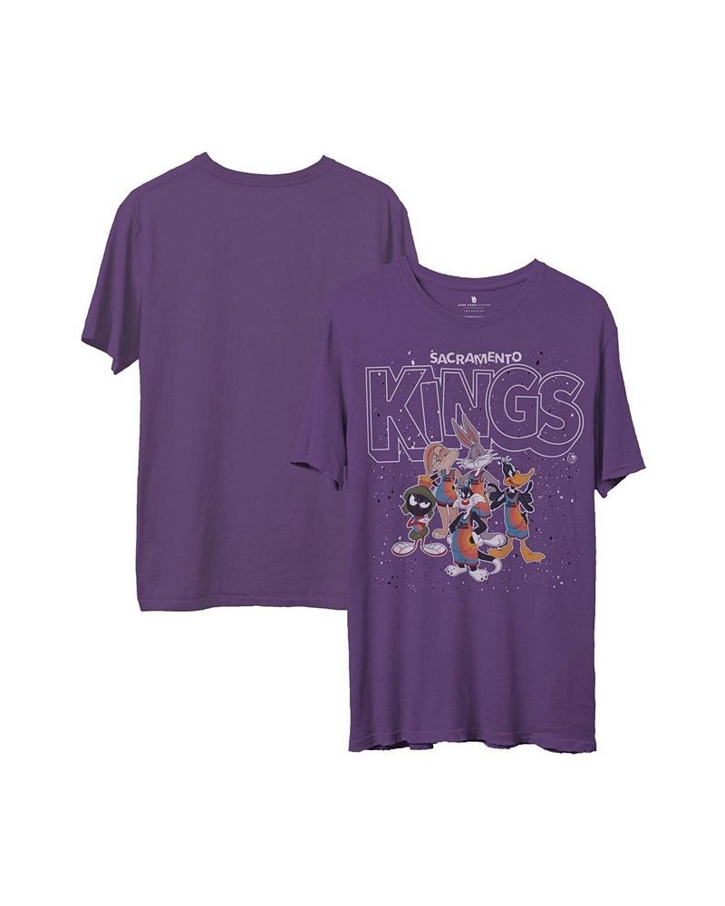 Men's Purple Sacramento Kings Space Jam 2 Home Squad Advantage T-shirt $19.23 T-Shirts