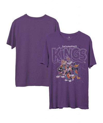 Men's Purple Sacramento Kings Space Jam 2 Home Squad Advantage T-shirt $19.23 T-Shirts