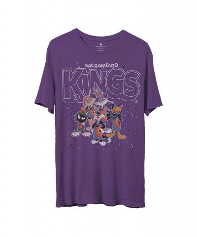 Men's Purple Sacramento Kings Space Jam 2 Home Squad Advantage T-shirt $19.23 T-Shirts