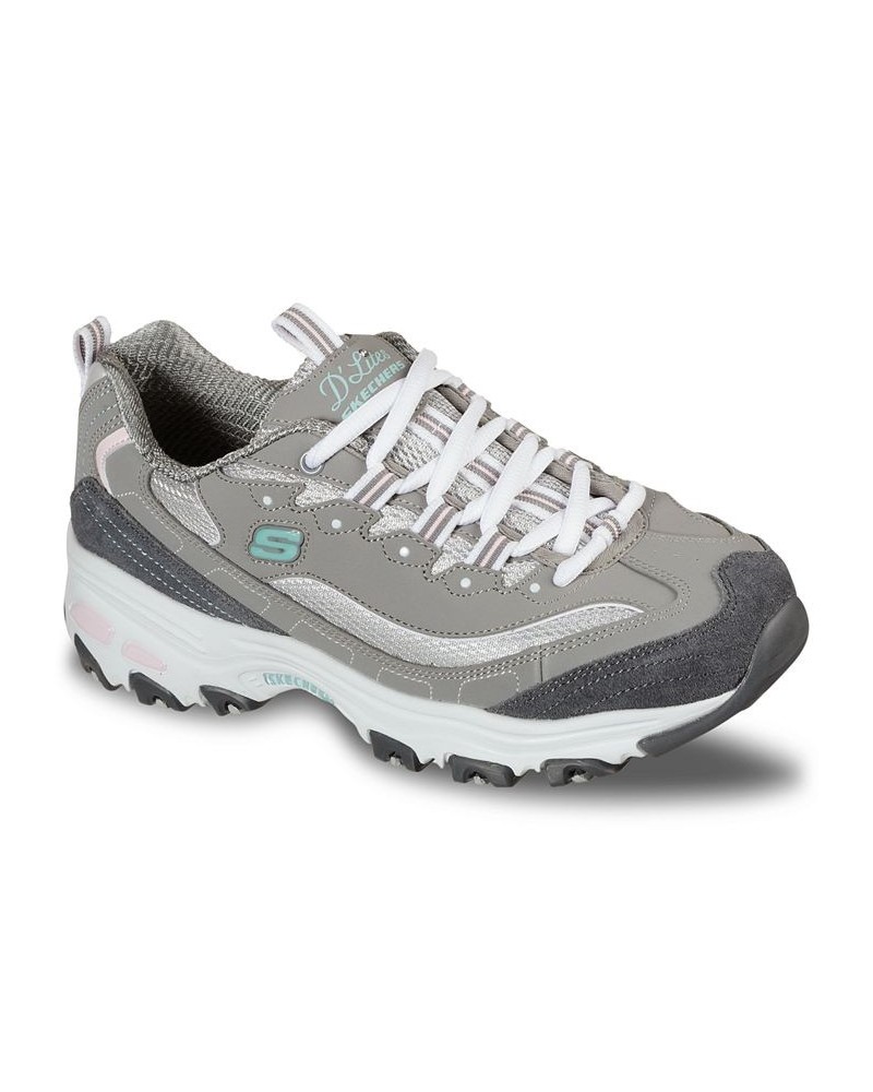 Women's D'Lites - New Journey Wide Width Walking Sneakers Gray $35.00 Shoes