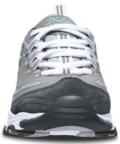 Women's D'Lites - New Journey Wide Width Walking Sneakers Gray $35.00 Shoes