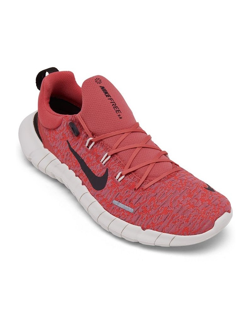 Men's Free Run 5.0 Next Nature Running Sneakers Red $41.80 Shoes