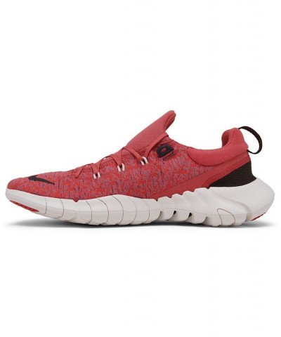 Men's Free Run 5.0 Next Nature Running Sneakers Red $41.80 Shoes