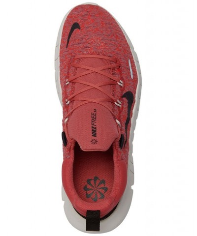 Men's Free Run 5.0 Next Nature Running Sneakers Red $41.80 Shoes