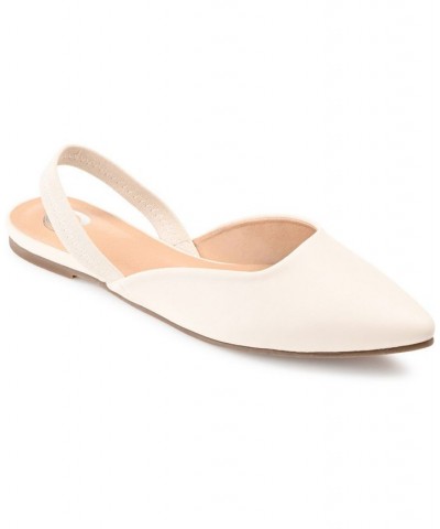 Women's Mallorca Slingback Flats Tan/Beige $41.59 Shoes