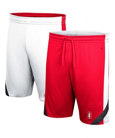 Men's Cardinal, White Stanford Cardinal Am I Wrong Reversible Shorts $22.08 Shorts