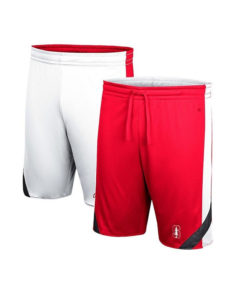 Men's Cardinal, White Stanford Cardinal Am I Wrong Reversible Shorts $22.08 Shorts