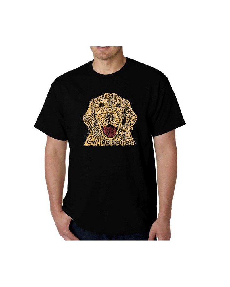 Men's Word Art T-Shirt - Dog Black $20.64 T-Shirts