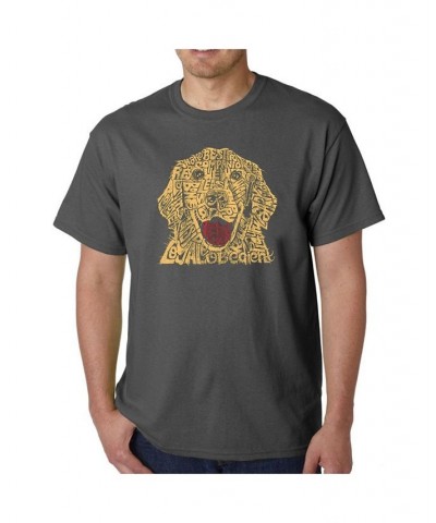 Men's Word Art T-Shirt - Dog Black $20.64 T-Shirts