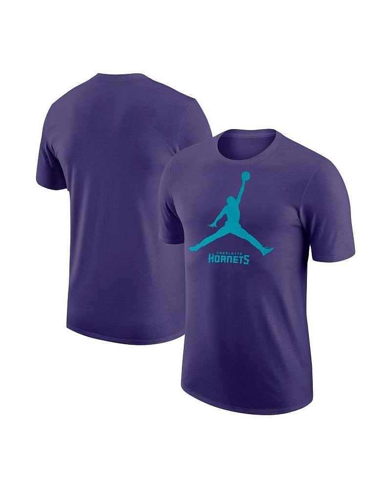 Men's Brand Purple Charlotte Hornets Essential T-shirt $21.60 T-Shirts